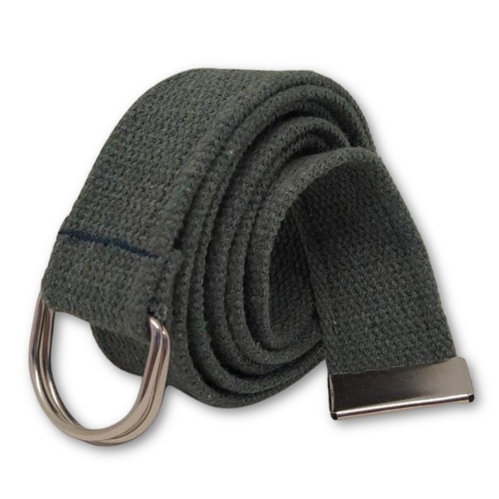 Cinto Yacht Sport Lona com Meia Argola Verde Militar
