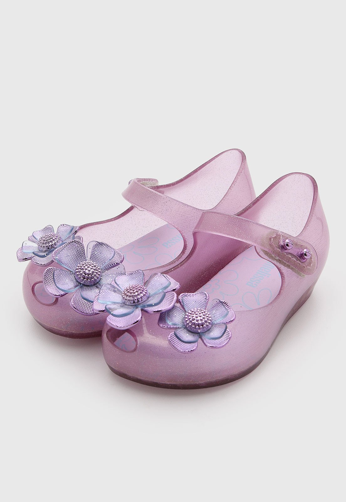 Infantil - Sapatilha Mini Melissa Flores Rosa