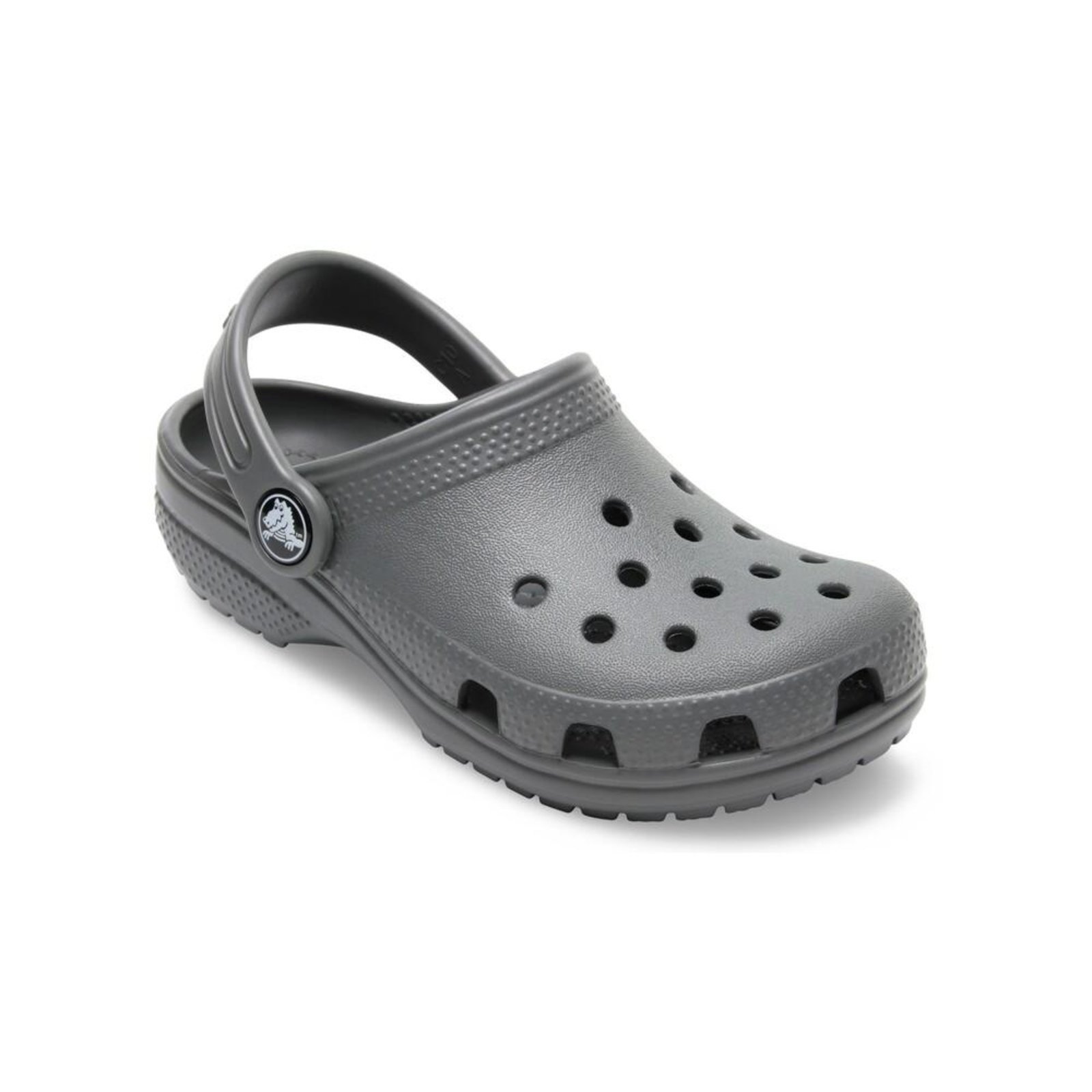 Vista 3 Infantil - Sandália Crocs Classic Clog t Slate Grey - 22 Cinza cinza grey Crocs cinza grey