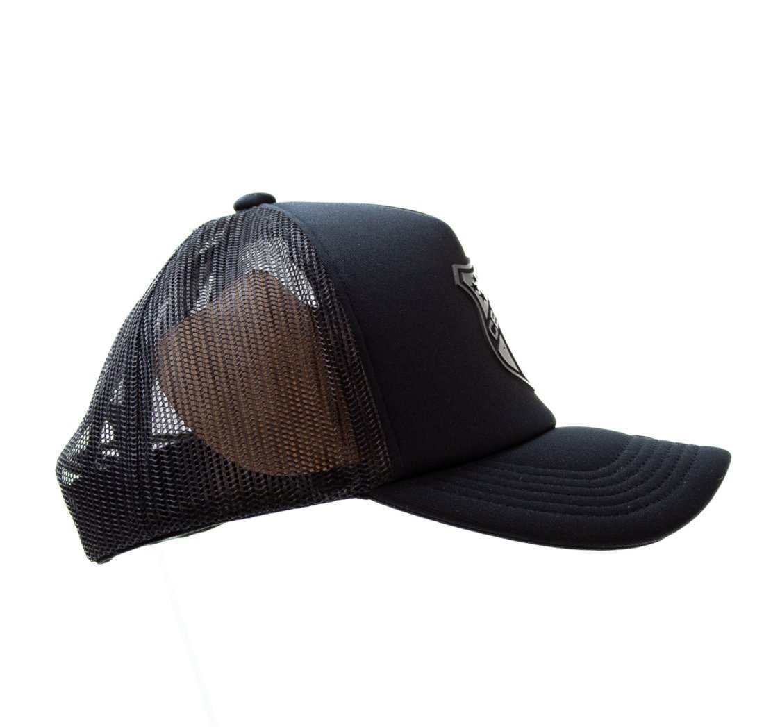 Vista 3 Boné Supercap Ceará Trucker Silk Relevo Helanca Supercap preto