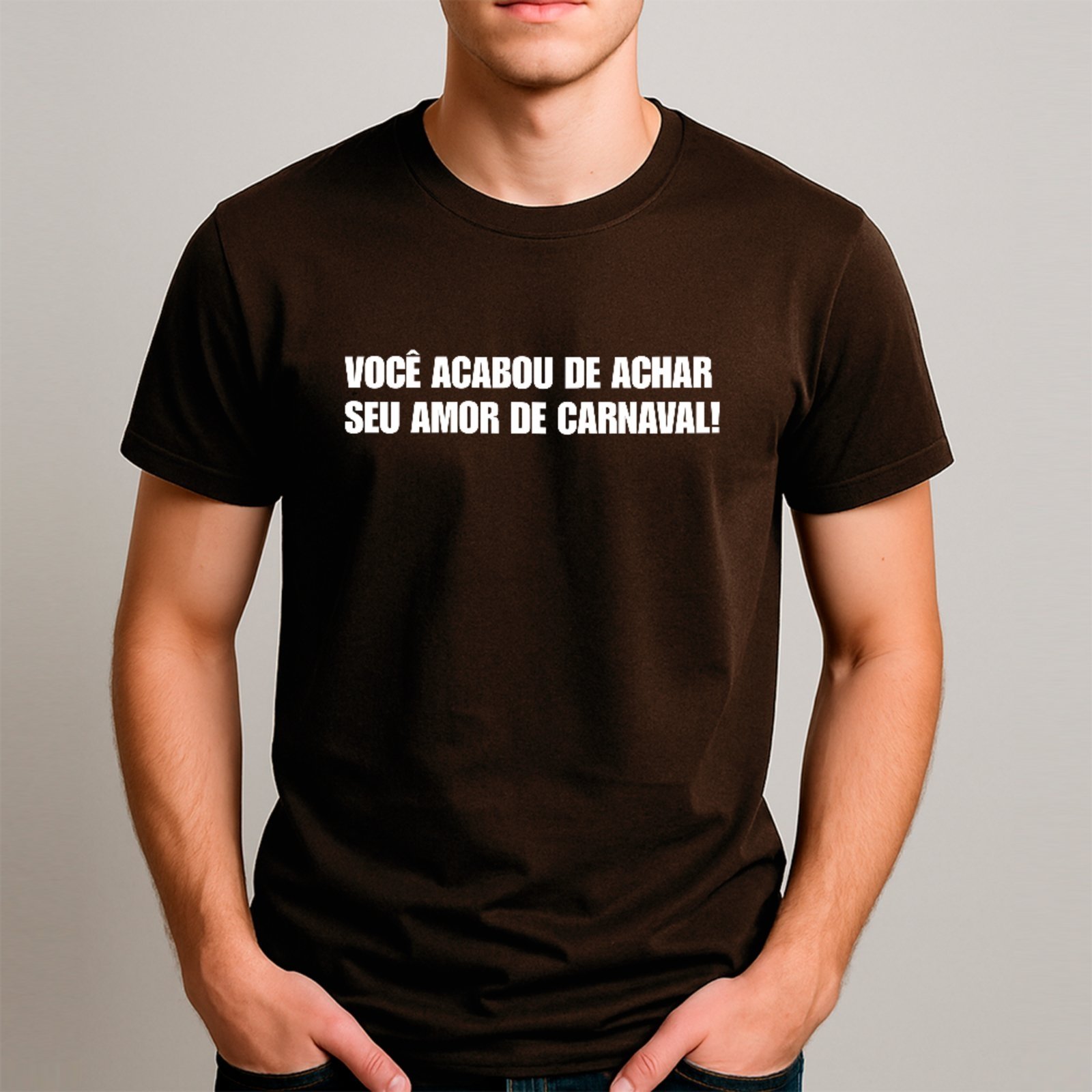 Vista 2 Camiseta Ousy Básica Amor De Carnaval Bloco Da Paquera Unissex rosa ousy rosa