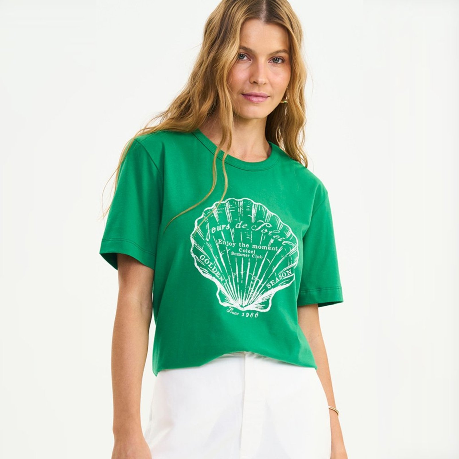 Camiseta Colcci Summer Ve27 Verde Feminino