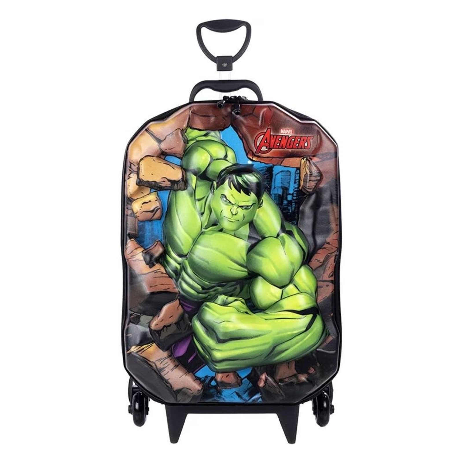 Infantil - Mala MaxToy Com Carrinho Hulk Verde