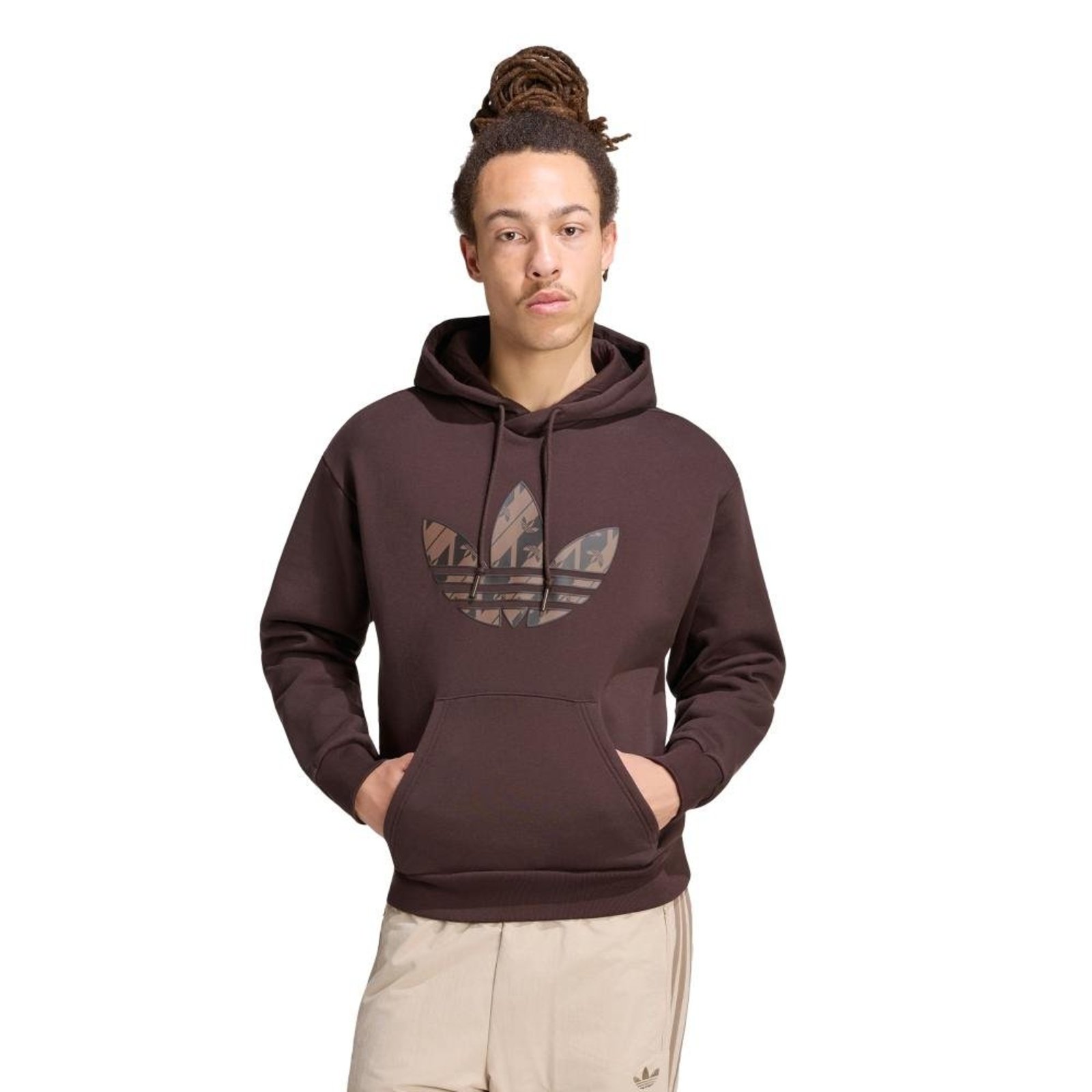 Moletom Capuz Mono adidas Originals Marrom