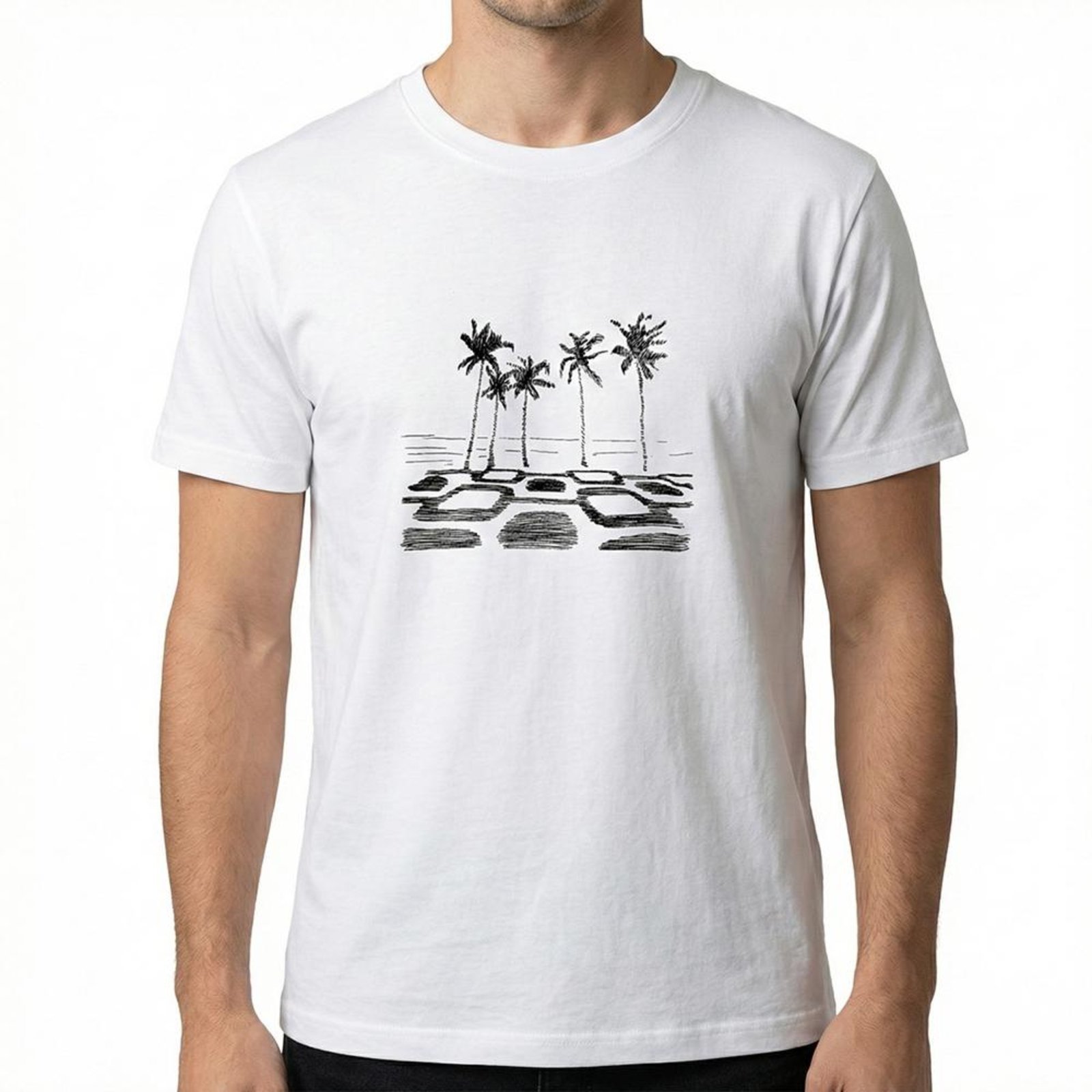 Camiseta Osklen Slim Vintage Coqueiros Ipanema Branco
