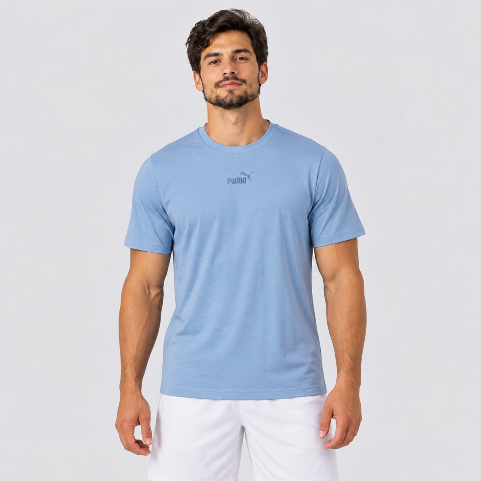 Camiseta Puma Ess Smal No. 1 Logo Azul