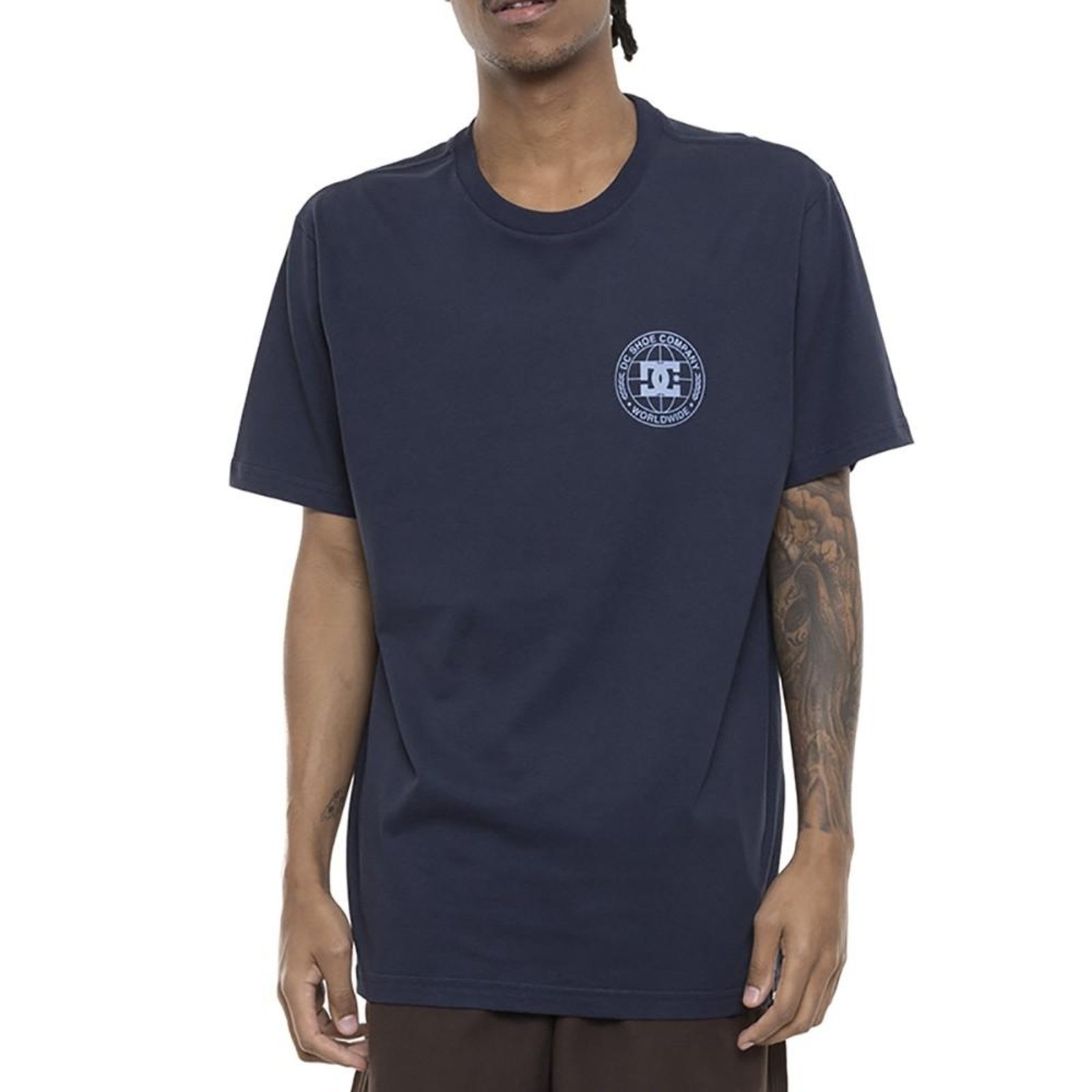 Camiseta DC Shoes Pressed SM23 Masculina Azul Marinho
