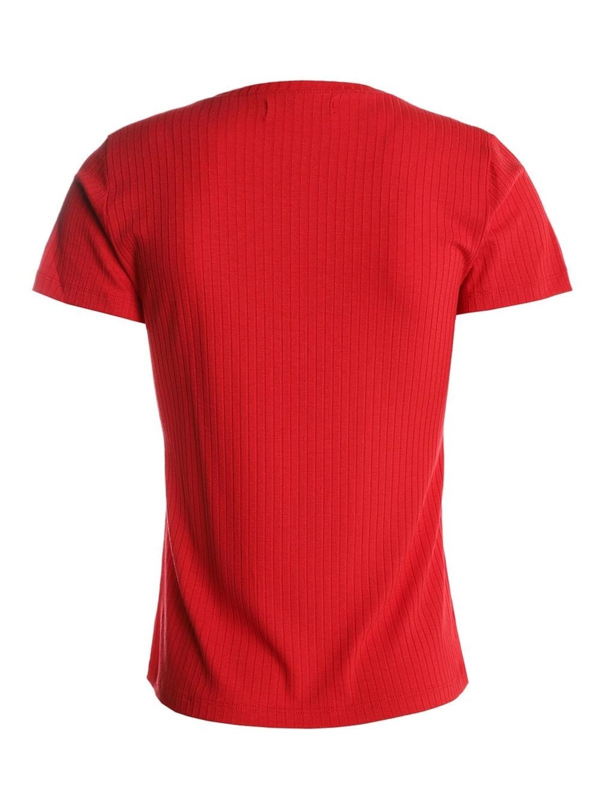Vista 3 Blusa Canelada Manga Curta Autentique Feminina VERMELHO unico Autentique unico
