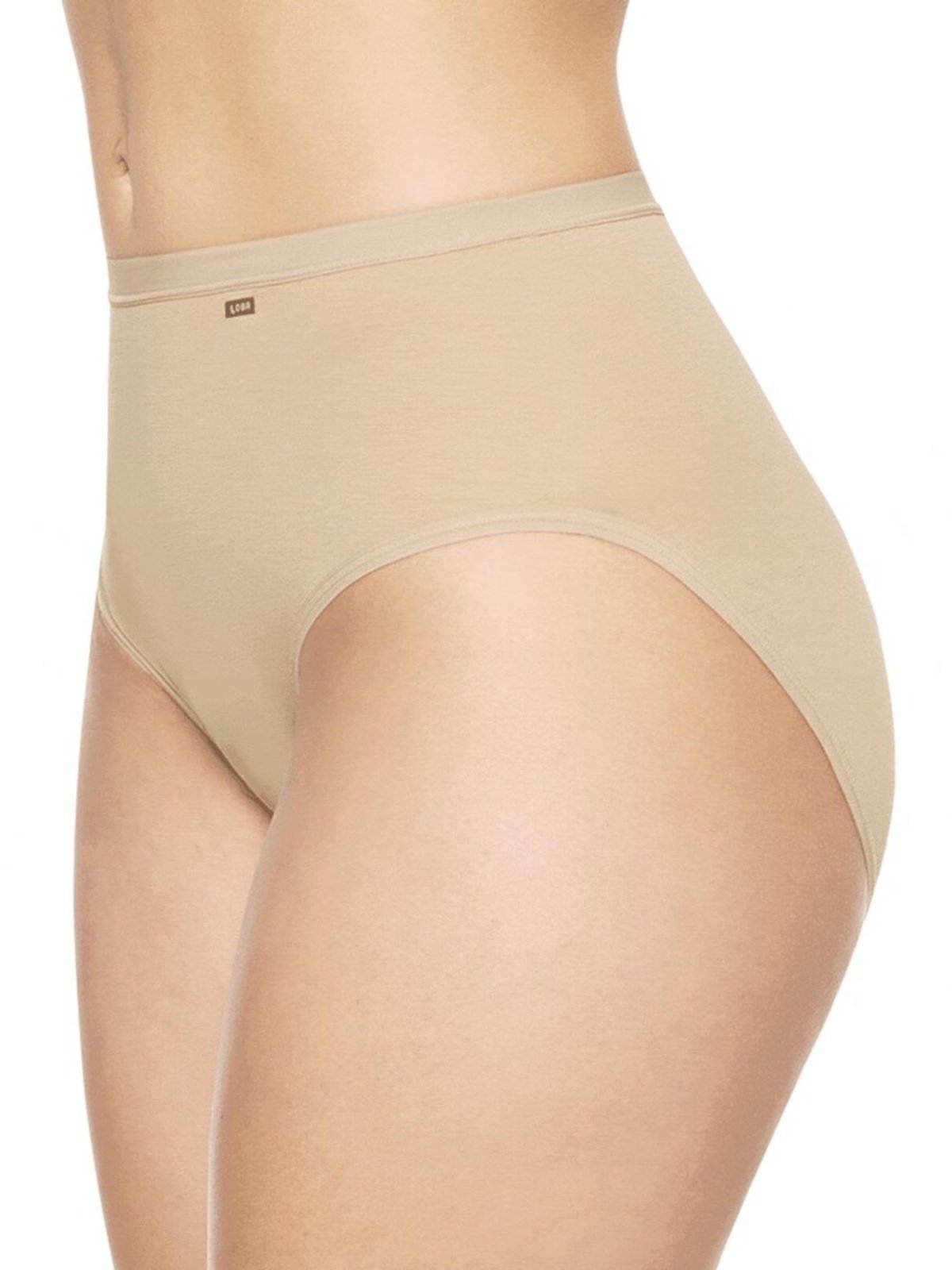 Calcinha Alta Loba 40351-001 Plus Size Bege
