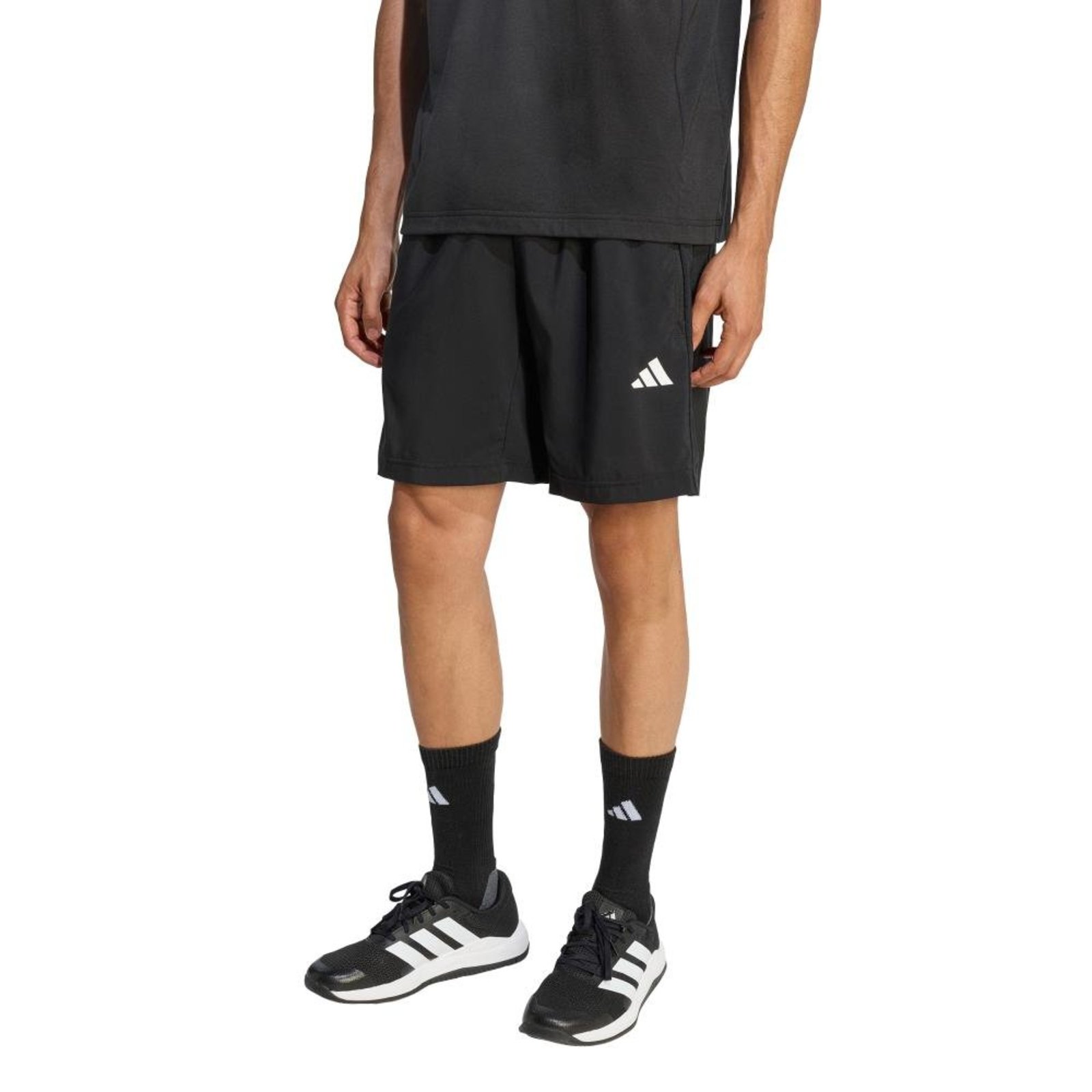 SHORT DE MALHA WORKOUT ESSENTIALS BASE adidas Performance Preto