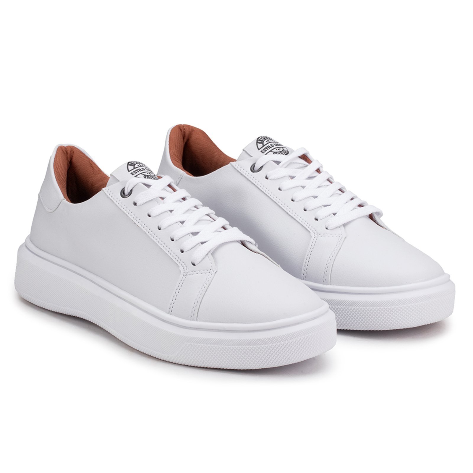 Sapatenis Tenis Casual Masculino Branco Original Adulto Estilo Shoes