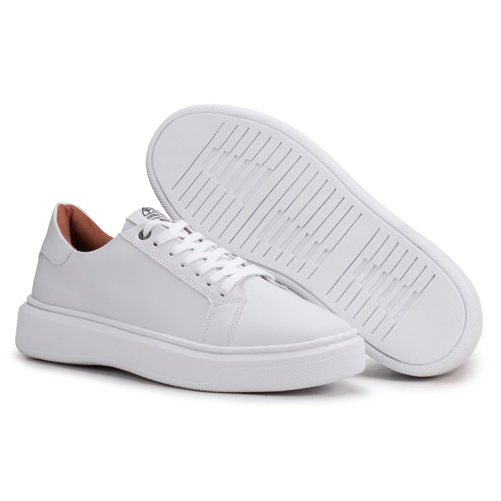 Vista 3 Sapatenis Tenis Casual Masculino Original Adulto Estilo Shoes branco Estilo Shoes branco