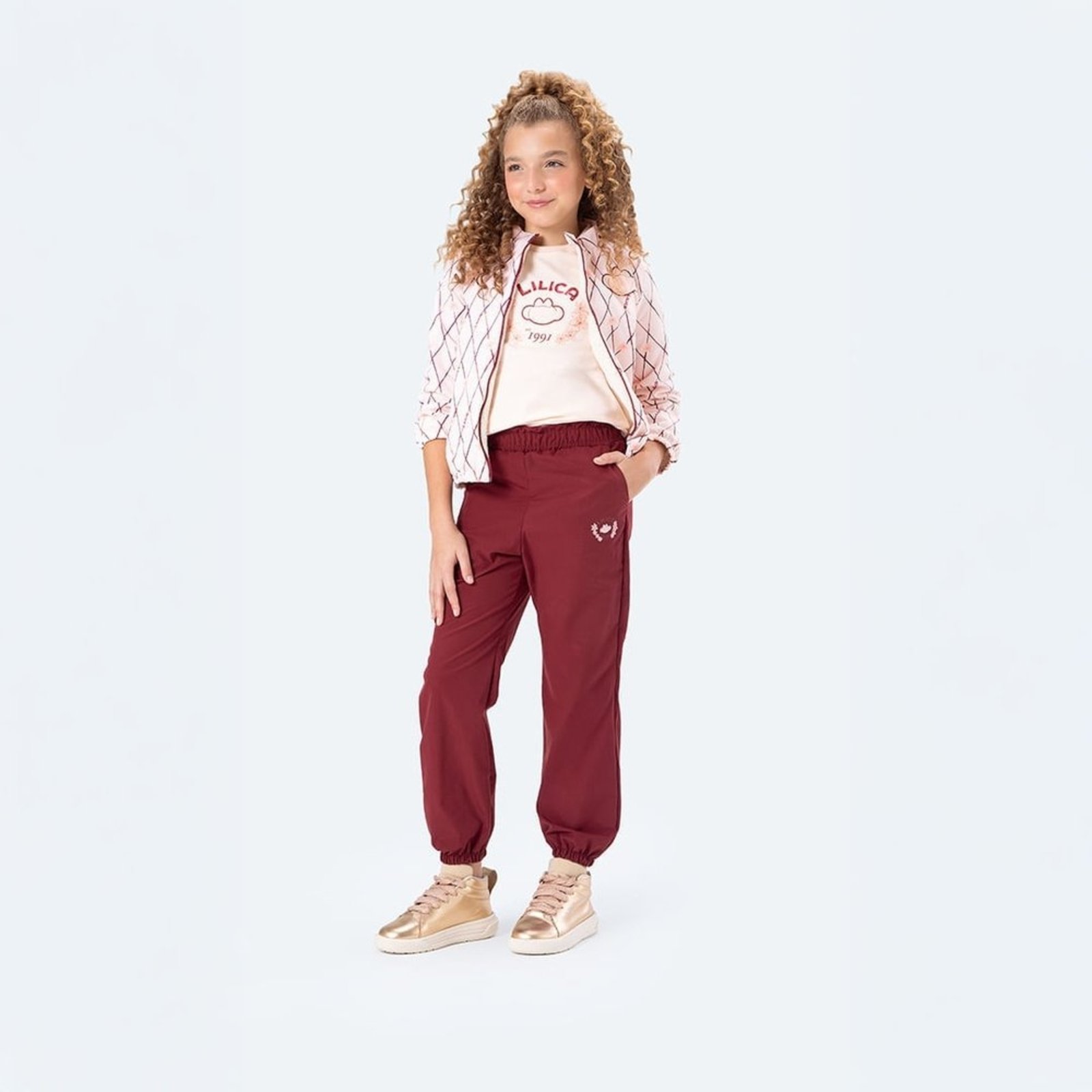 Infantil - Jaqueta Estampada Alfaiataria Menina Lilica Ripilica