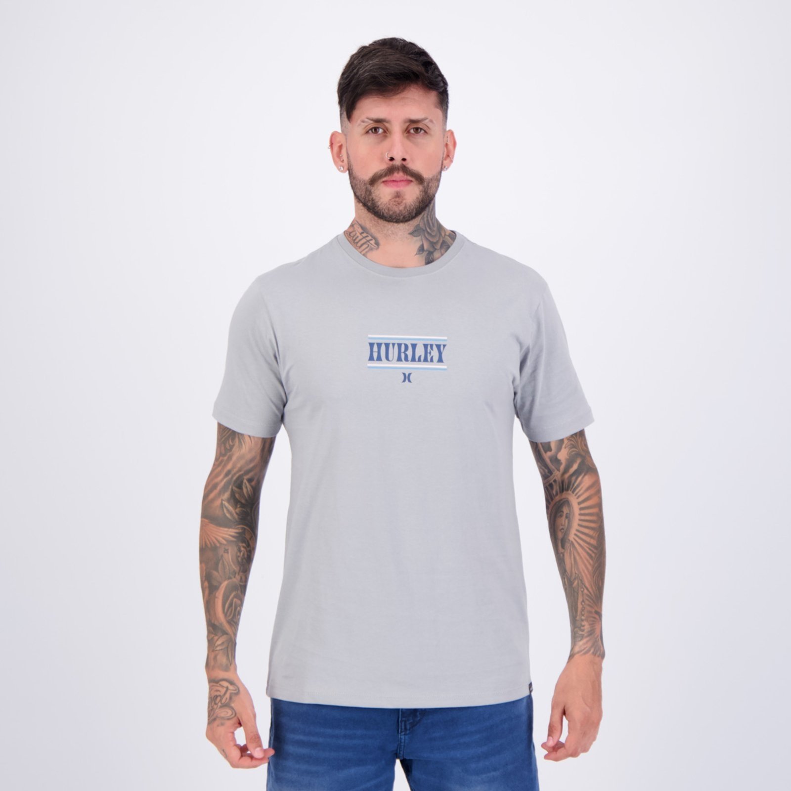 Camiseta Hurley Silk Portal Cinza