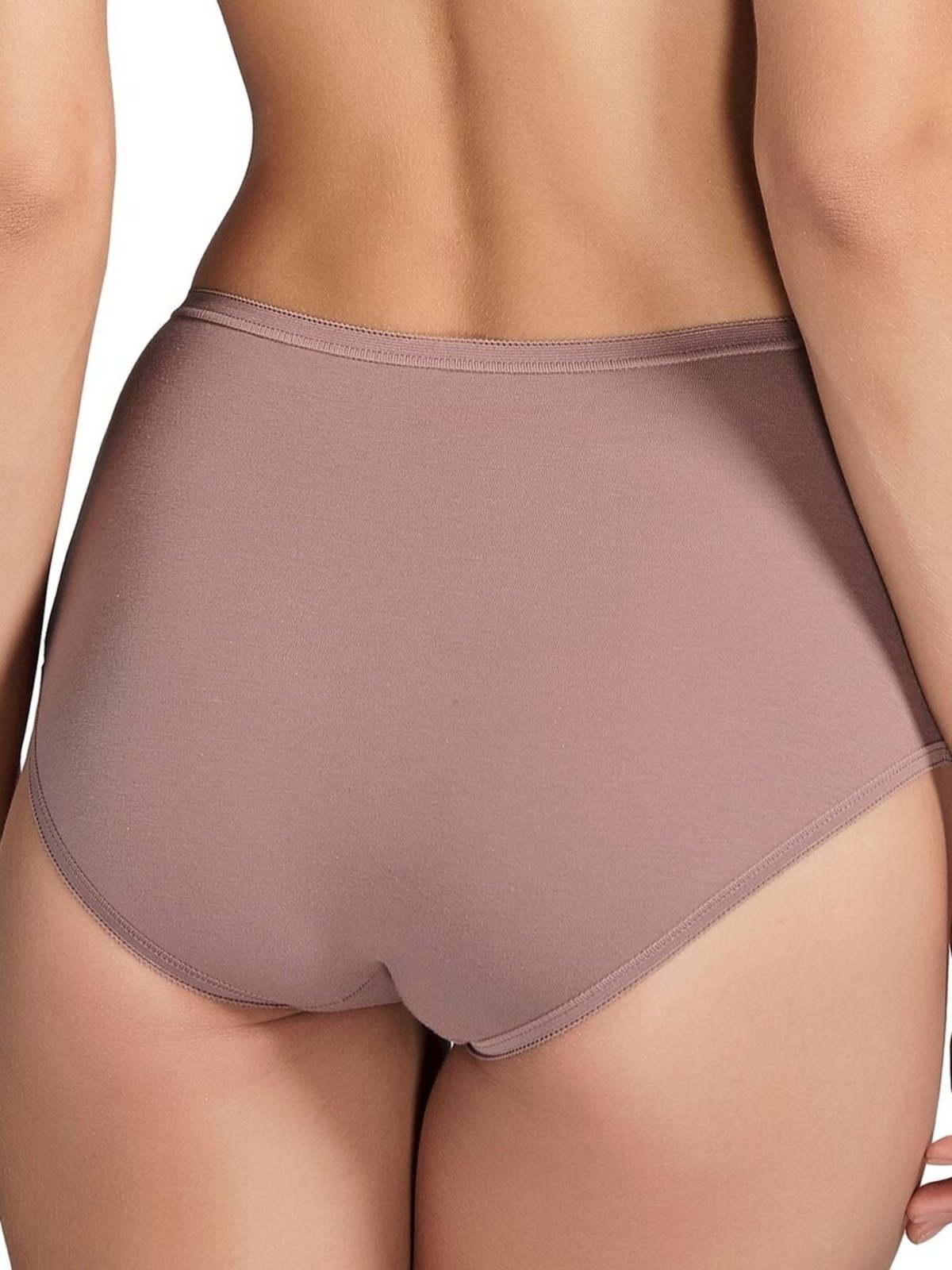 Vista 3 Calcinha Alta Basic Maxi Sloggi 24527 Roxo bege Sloggi bege