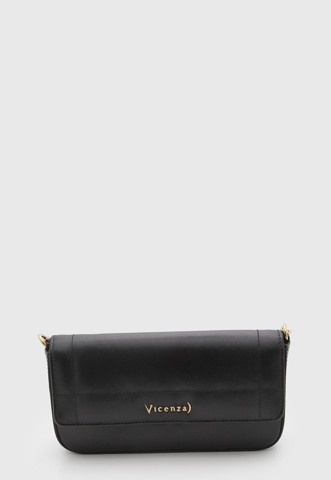 Bolsa Feminina Vicenza Pequena Couro Preta