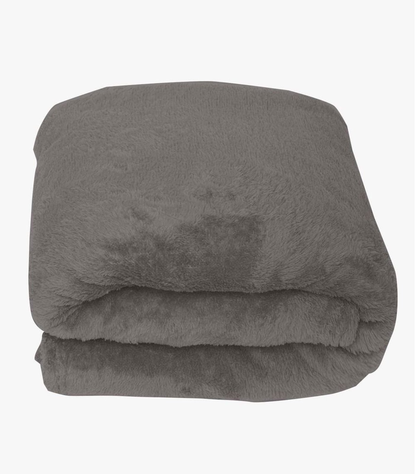 Manta De Microfibra Lisa Casal Rovitex Home Cinza