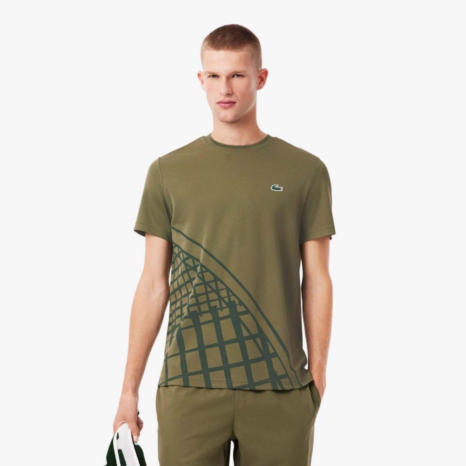 Camiseta de Tênis Estampada Ultra-Dry Verde