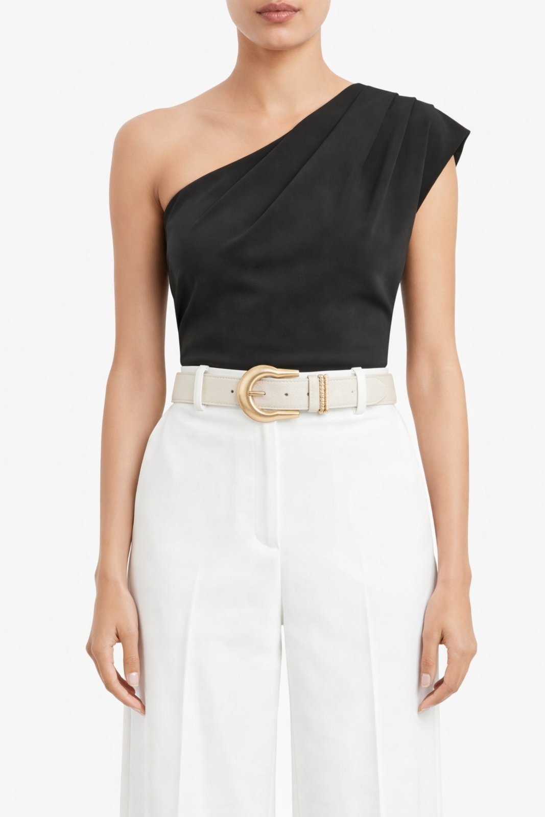 Cinto Fivela Meia Lua D Bell Outelet Fashion Off-White