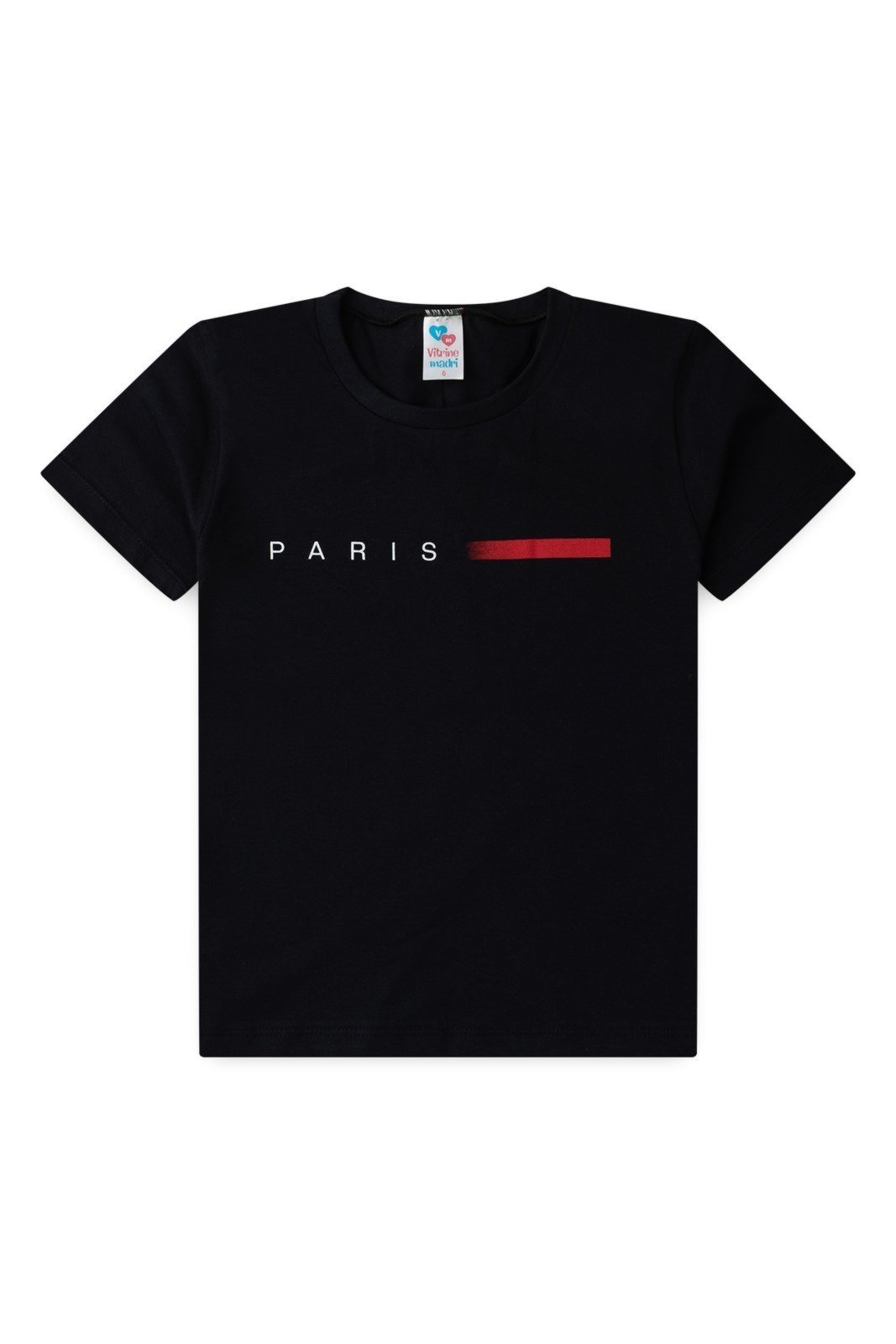 Infantil - Camiseta Meia Malha Masculina Paris