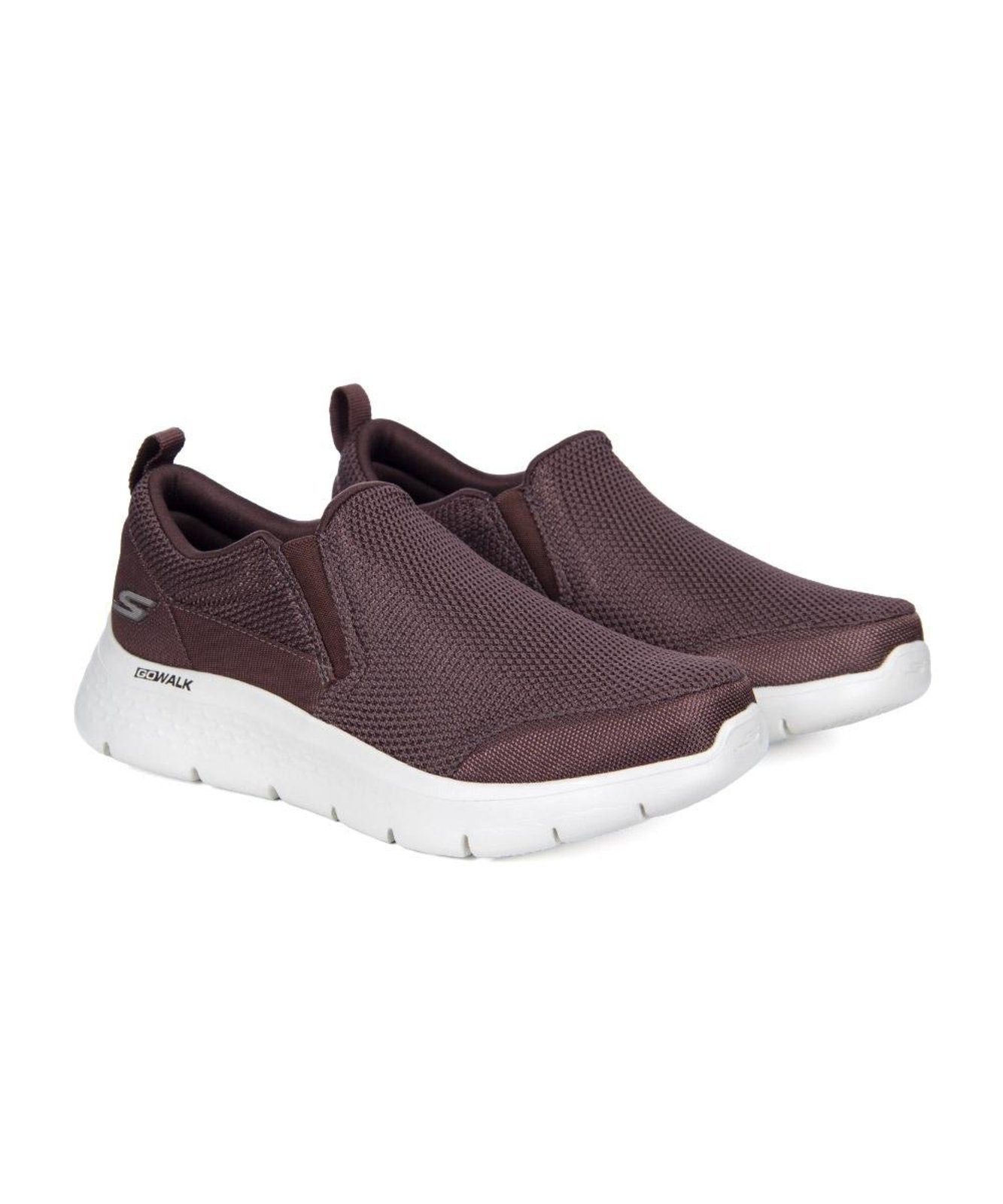 Tênis Masculino Skechers Slip On Go Walk Marrom Incolor
