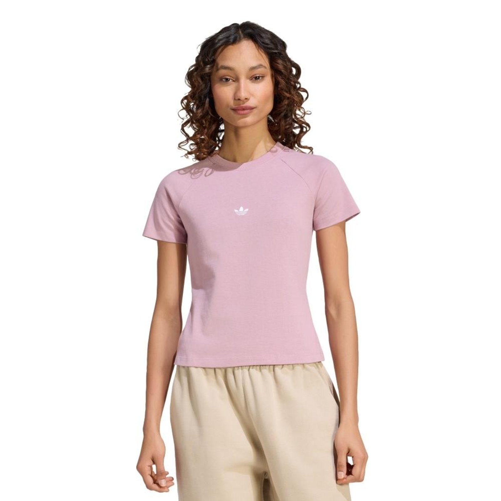 Camiseta Slim Essentials adidas Originals Roxo