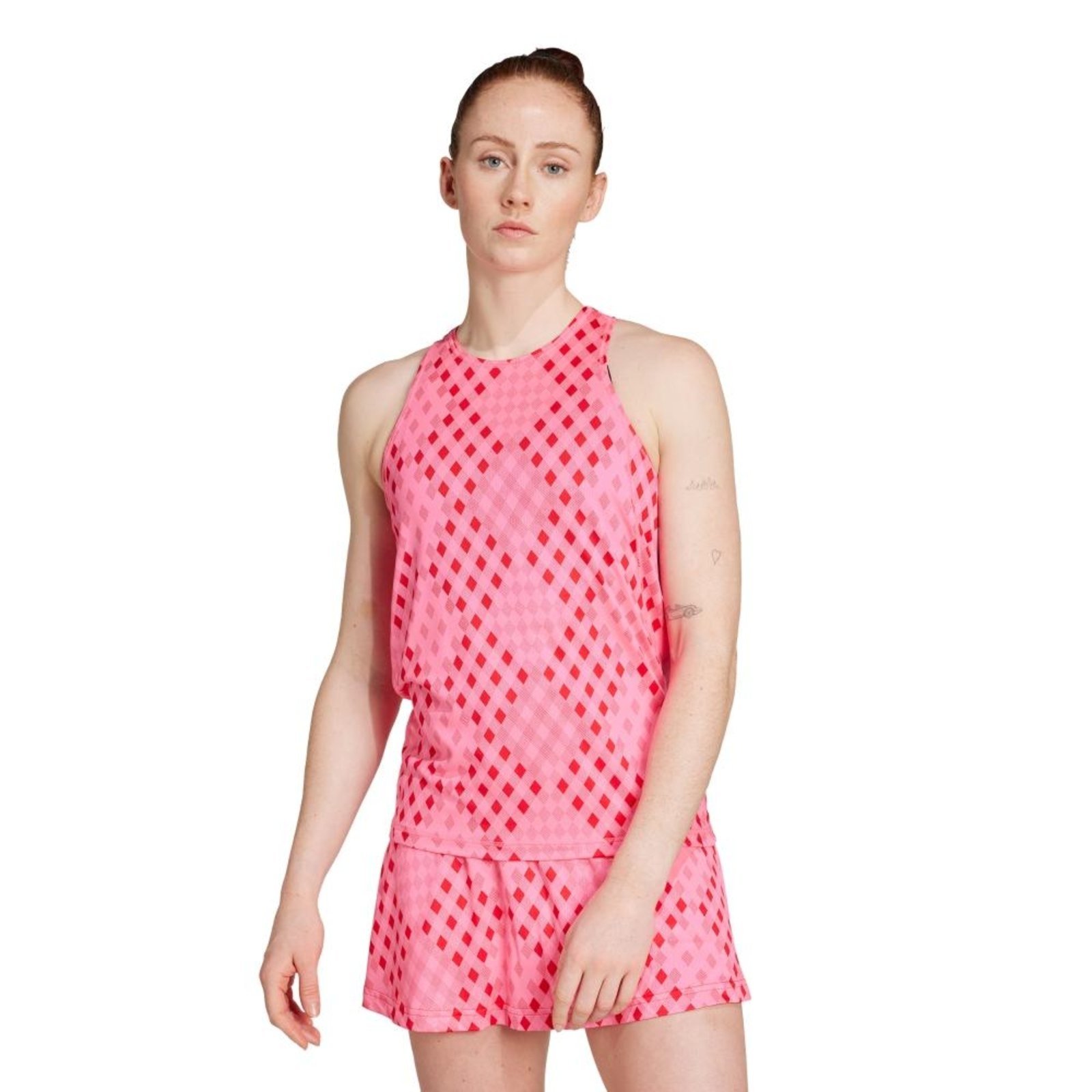Regata com Estampa Club Tennis Climacool adidas Performance Rosa