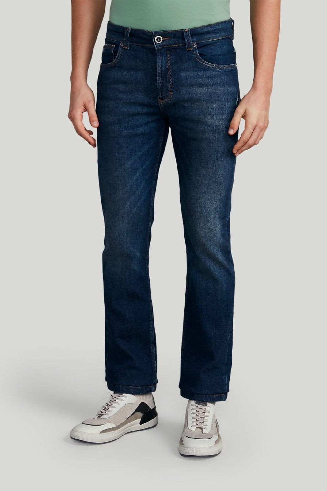HIGHSTIL Calça Jeans Reta – Lavagem Escura