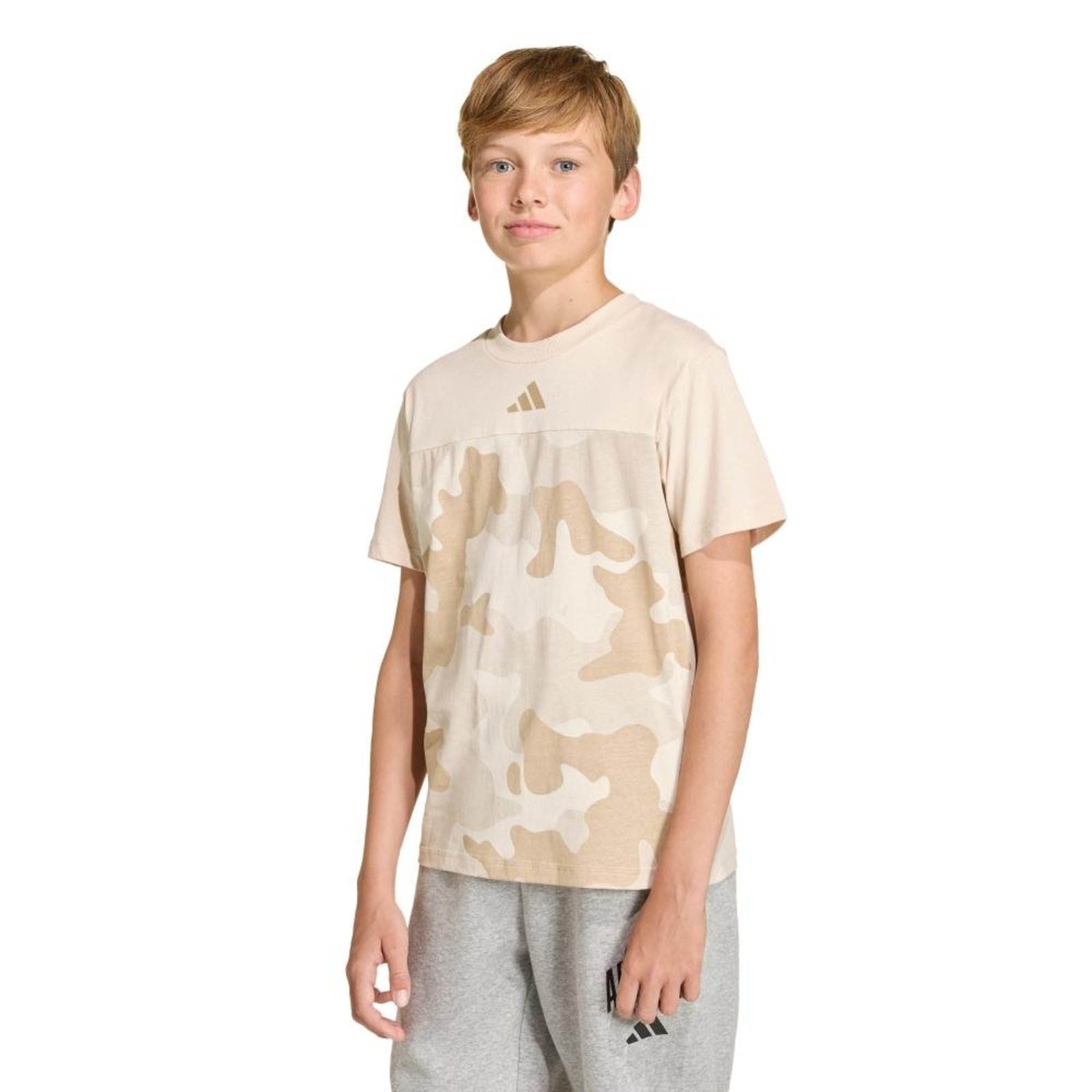 Camiseta Camuflada Algodão Seasonal Essentials Bege