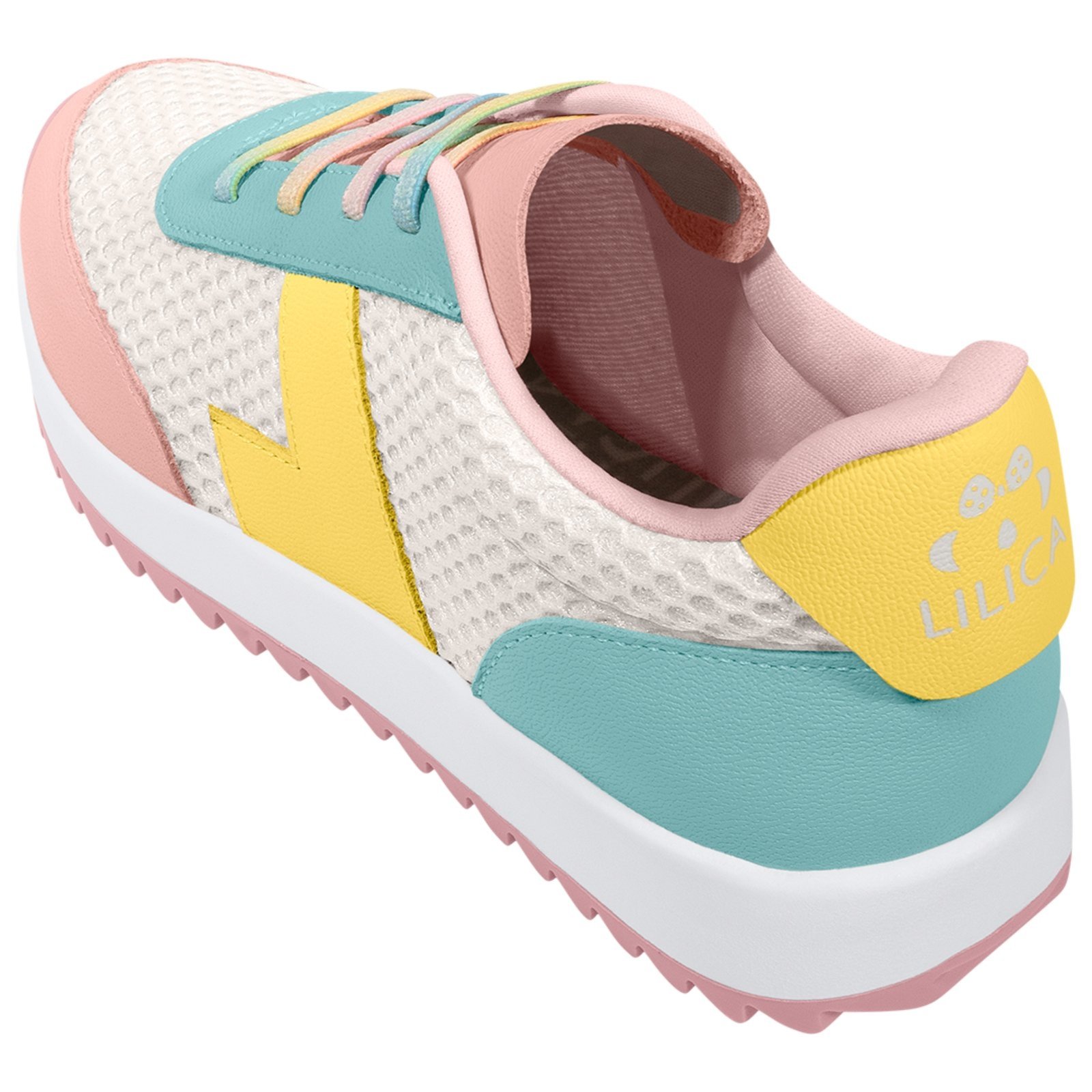 Vista 3 Infantil - Tênis LR Style Jogging Antiderrapante Feminino Lilica Lilica Ripilica azul Lilica Ripilica azul