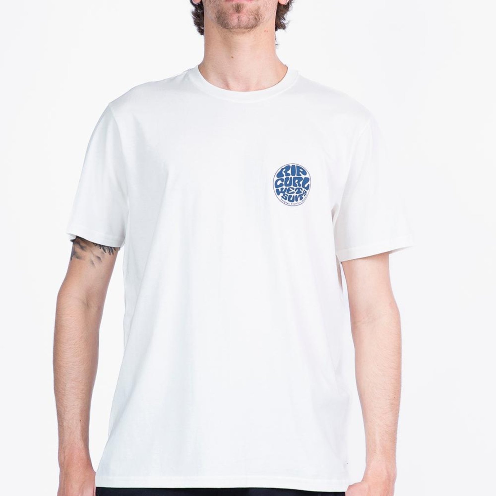 Camiseta Rip Curl Wettie Passage Icon WT26 Masculina Bone