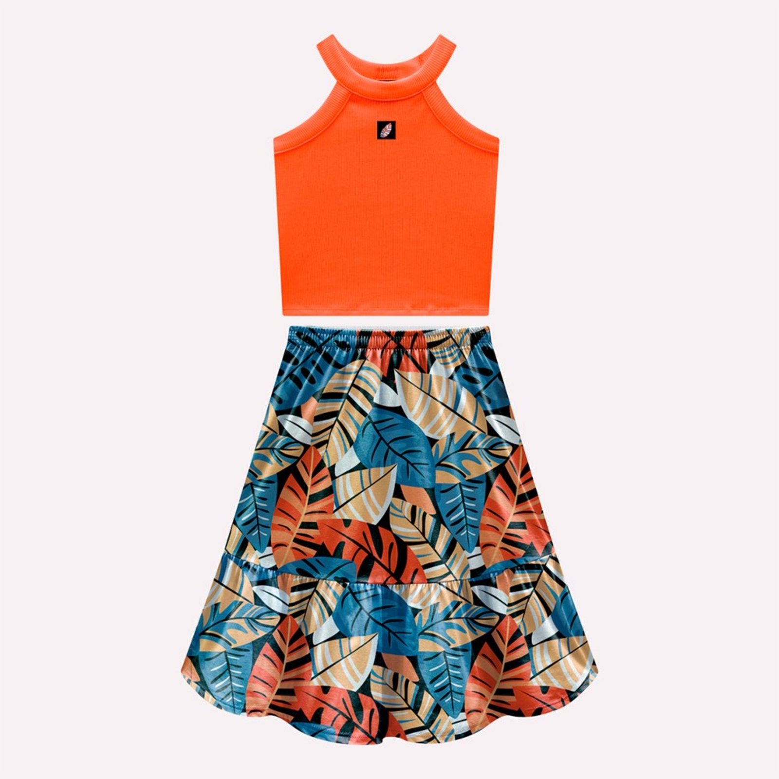 Infantil - Conjunto Menina Folhagem Kyly