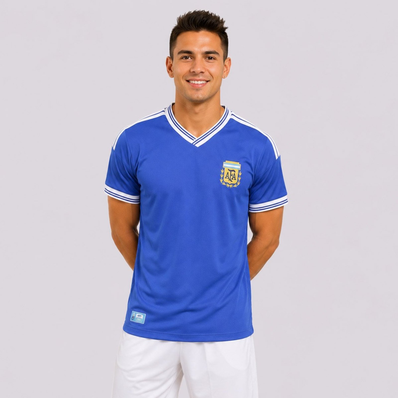 Camisa Argentina Retrô 1990 Away Azul