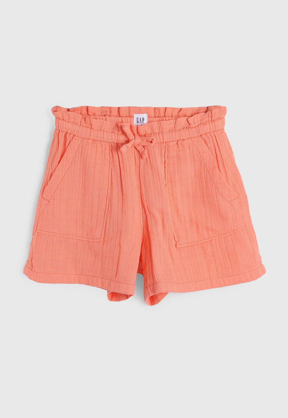 Infantil - Short GAP Texturizado Coral