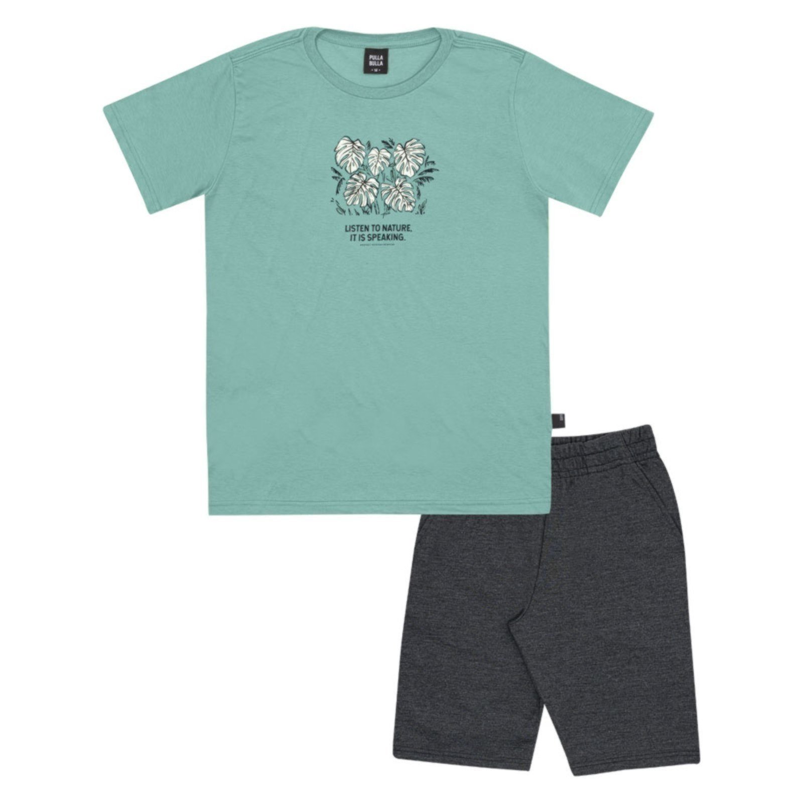 Infantil - Conjunto Verde Juvenil Pulla Bulla Menino - 53573-348