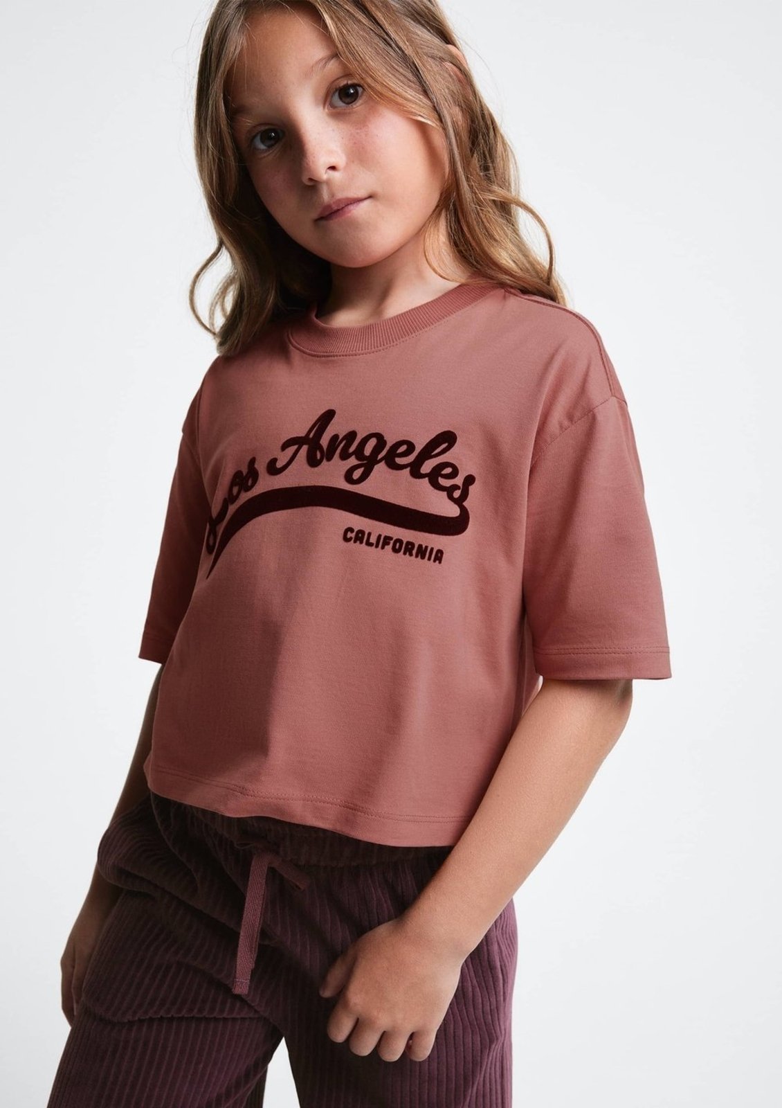 Infantil - Blusa Menina Super Cotton Estampada Drop Brasil Hering