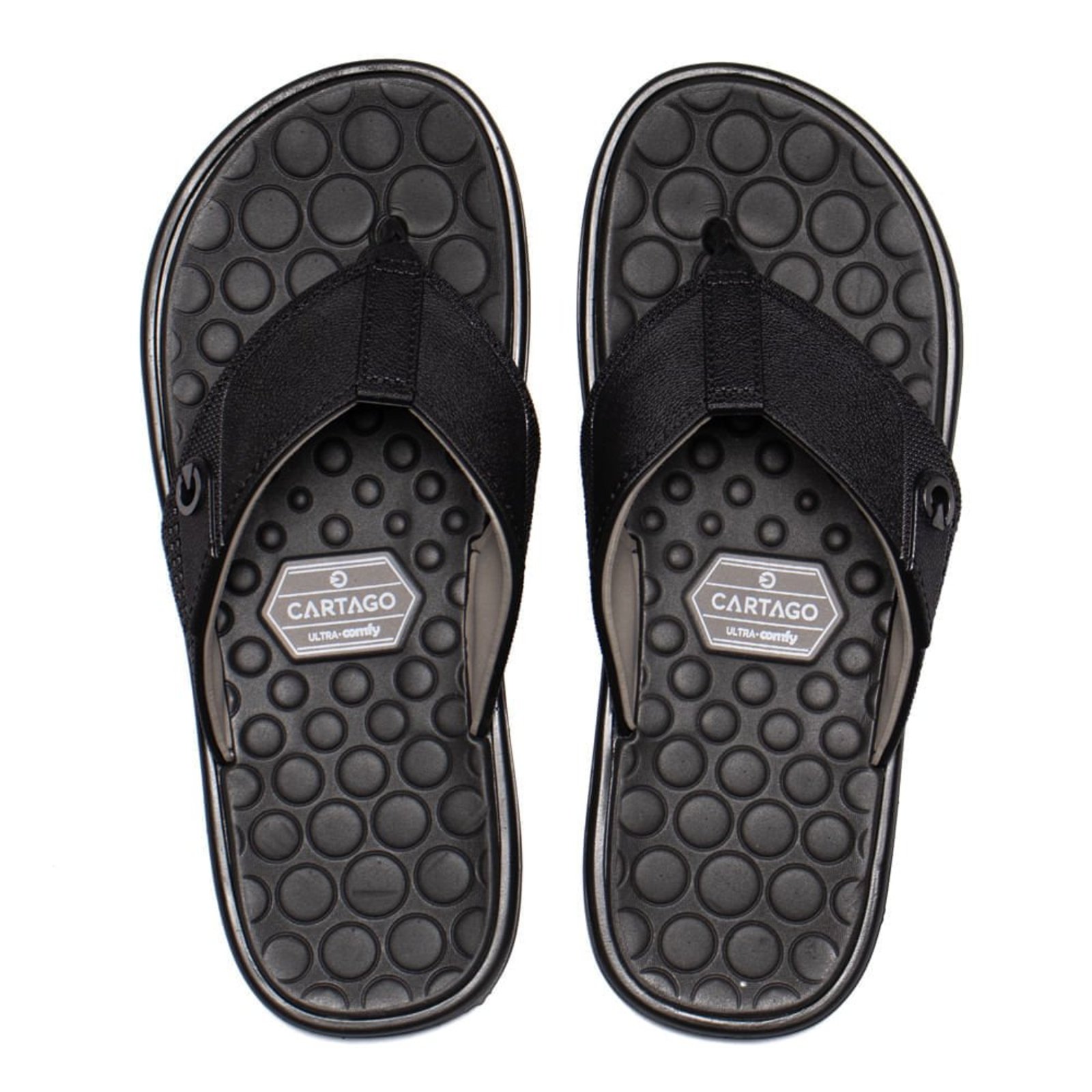 Infantil - Chinelo Masculino Cartago Veneto Iv Ultra Comfy Preto/Cinza
