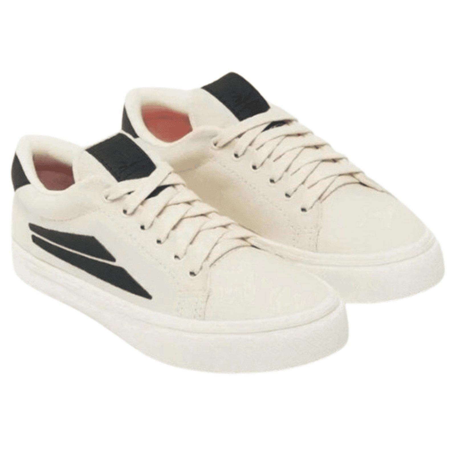 Vista 3 Tênis Redley Id Lona + Laminado Sintético Cru/preto branco Redley branco