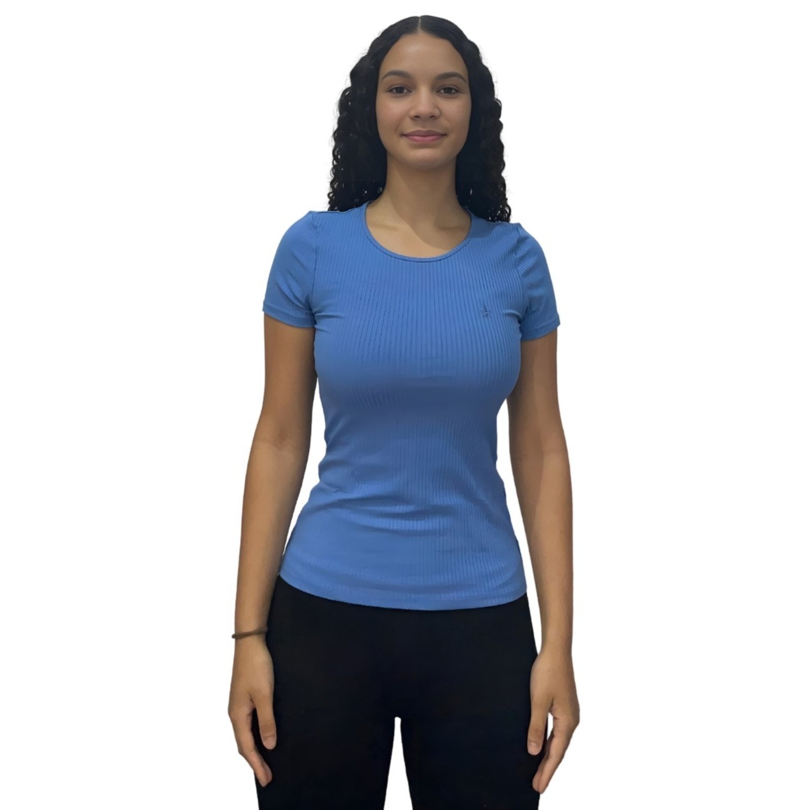 Blusa Gola Redonda Flor De Lis