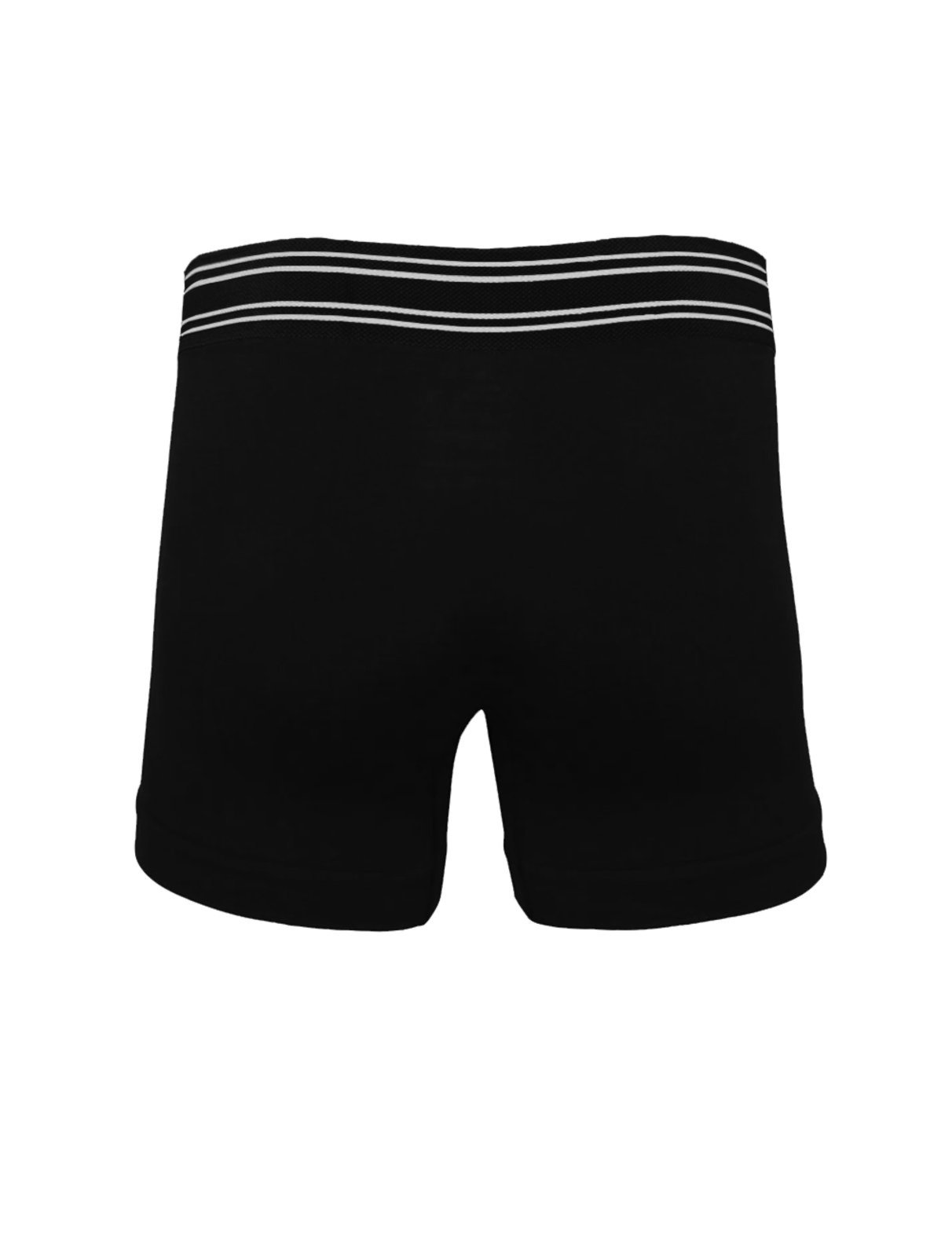 Vista 3 Cueca Dudalina Boxer Seamless Logo Stripes Preta 1UN preto Dudalina preto