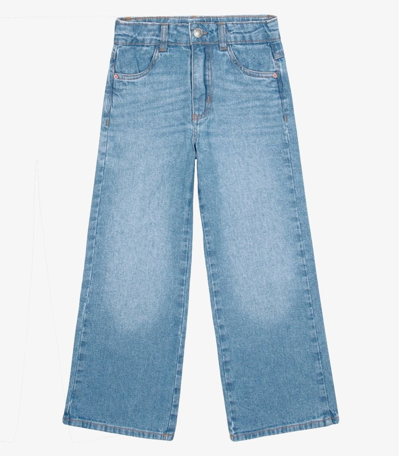 Infantil - Calça Feminina Wide Leg Jeans Trick Nick Azul