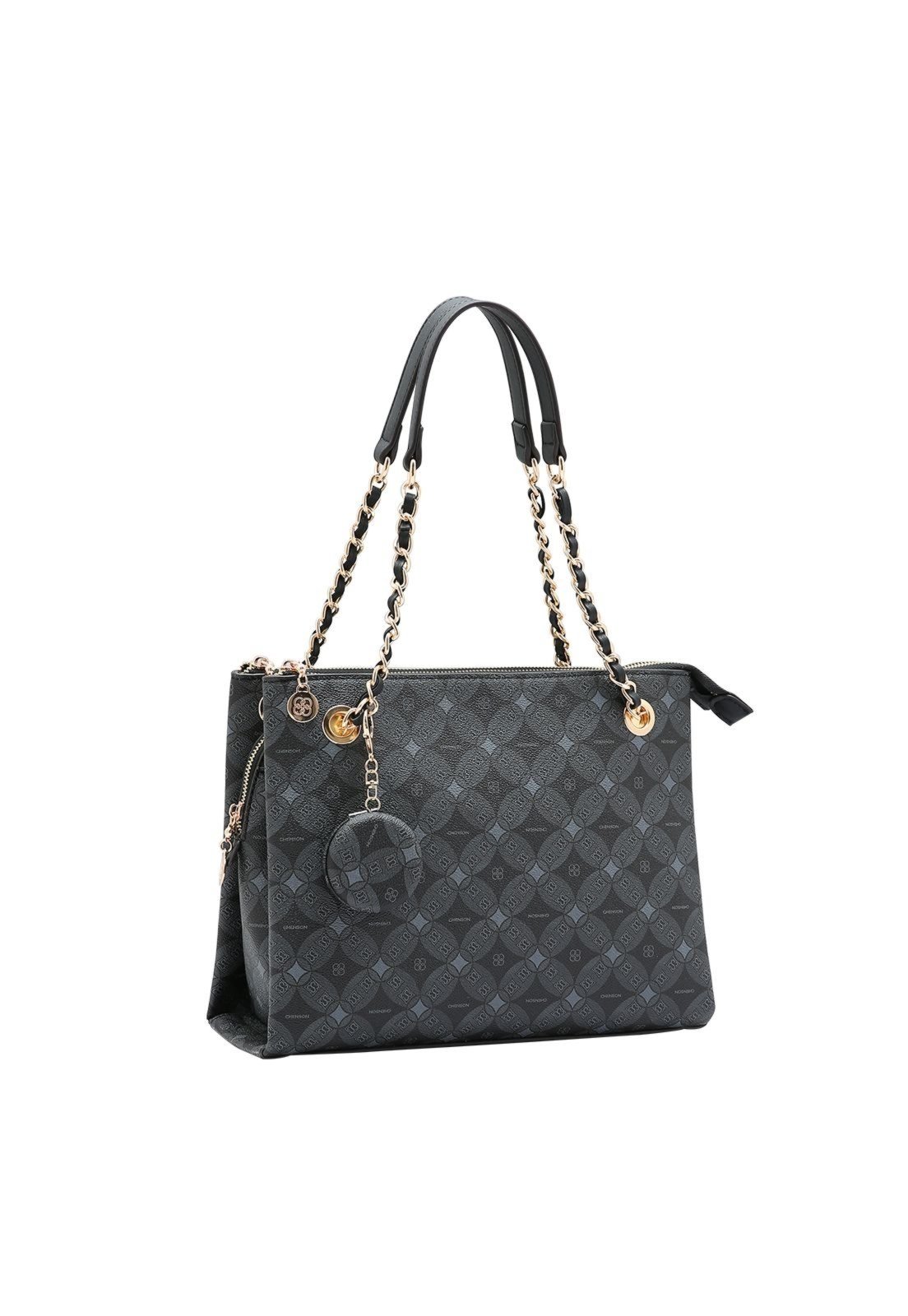Bolsa Feminina Chenson Monograma Contemporâneo 3485374 Preto