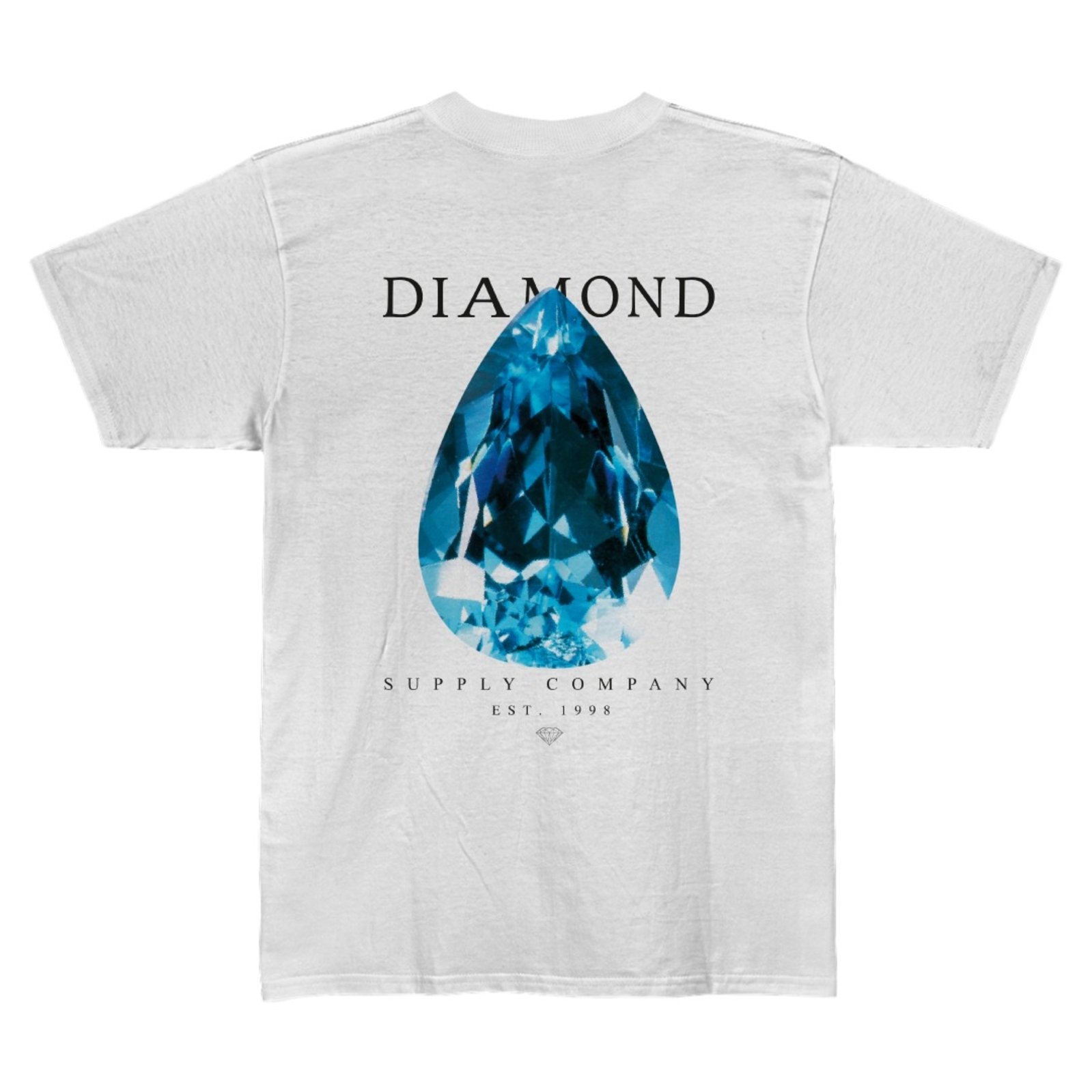 Vista 3 Camiseta Diamond Tear Drop Tee - WHITE branco white Diamond branco white