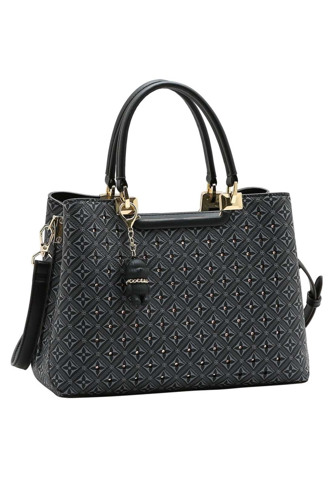 Bolsa Feminina Chenson Mão Monograma Cristal 3485748 Preto