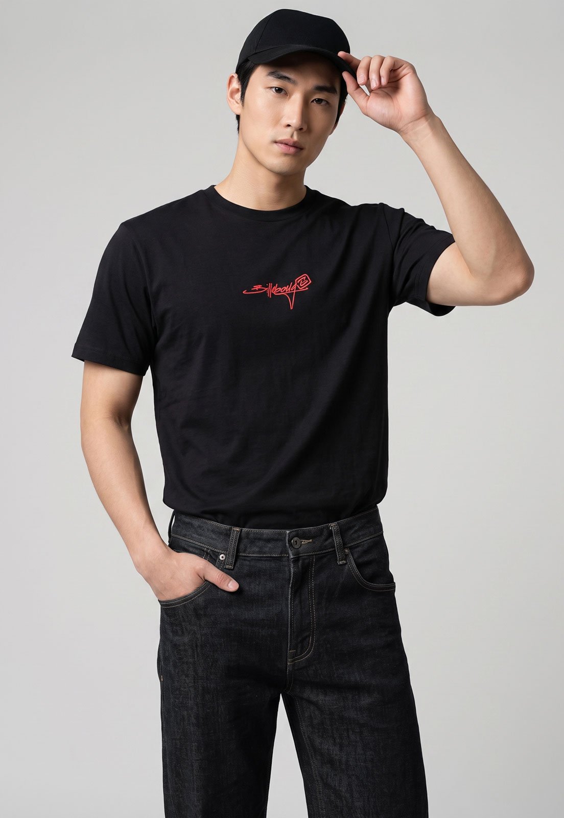 Camiseta Masculina Billabong Bracket Script Preta