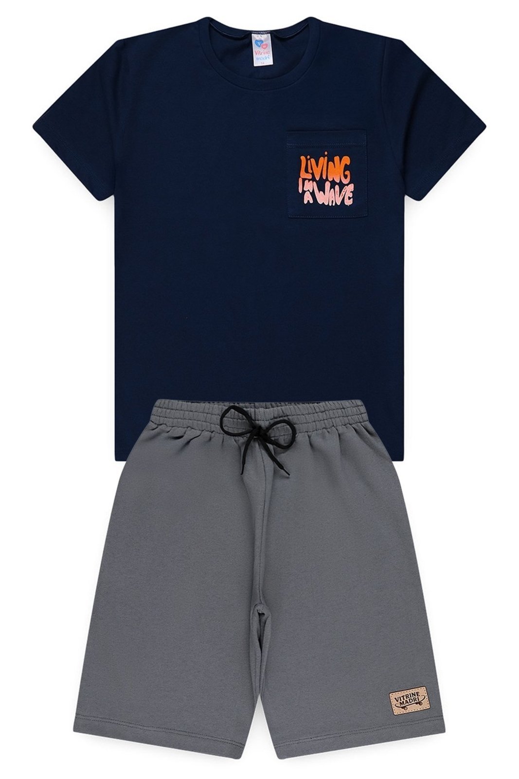 Infantil - Conjunto Juvenil Verão Masculino Wave