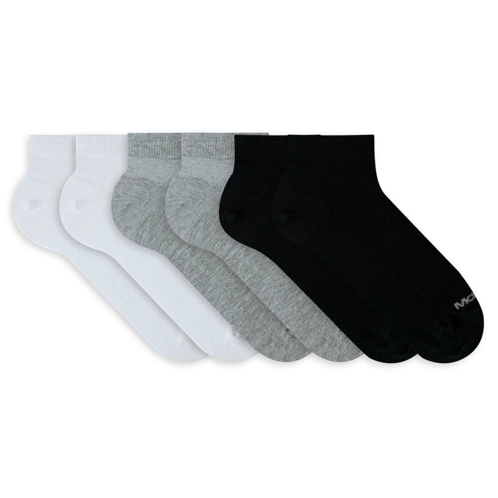 Kit Meia Sapatilha Mash 6 Pares Algodão Esportiva Preto 39-44