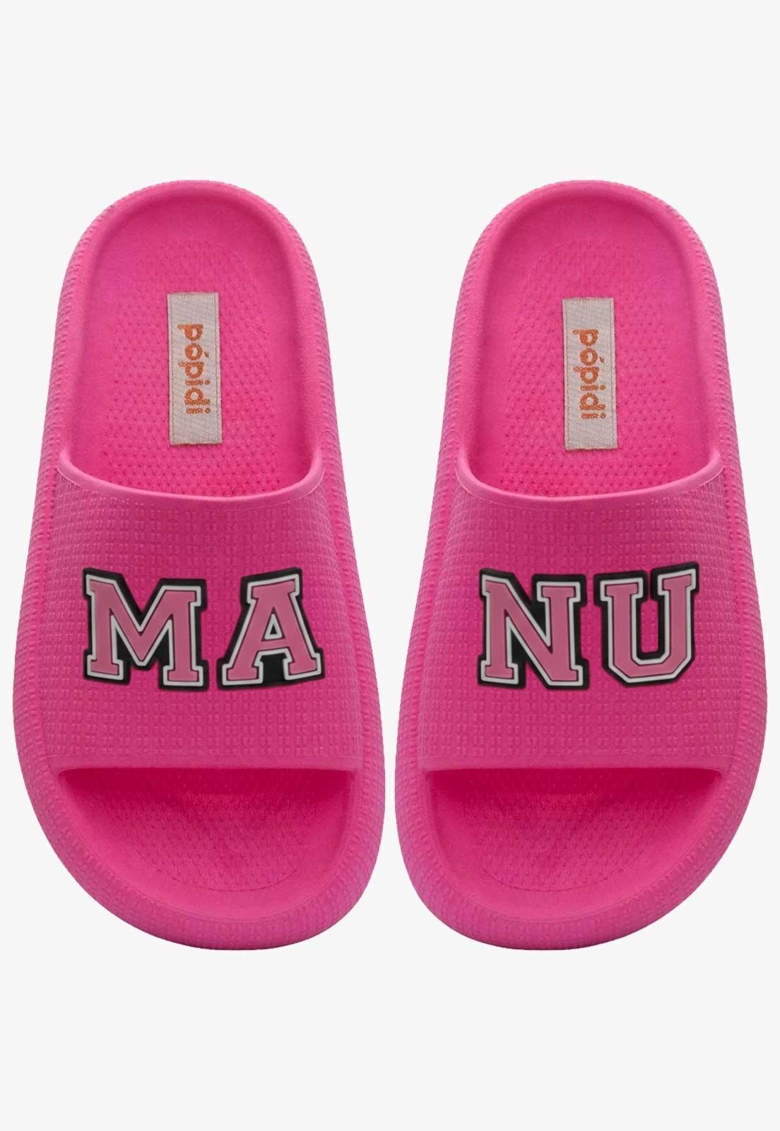 Infantil - Chinelo Pópidi Personalizado MANU Estilo Nuvem Pink