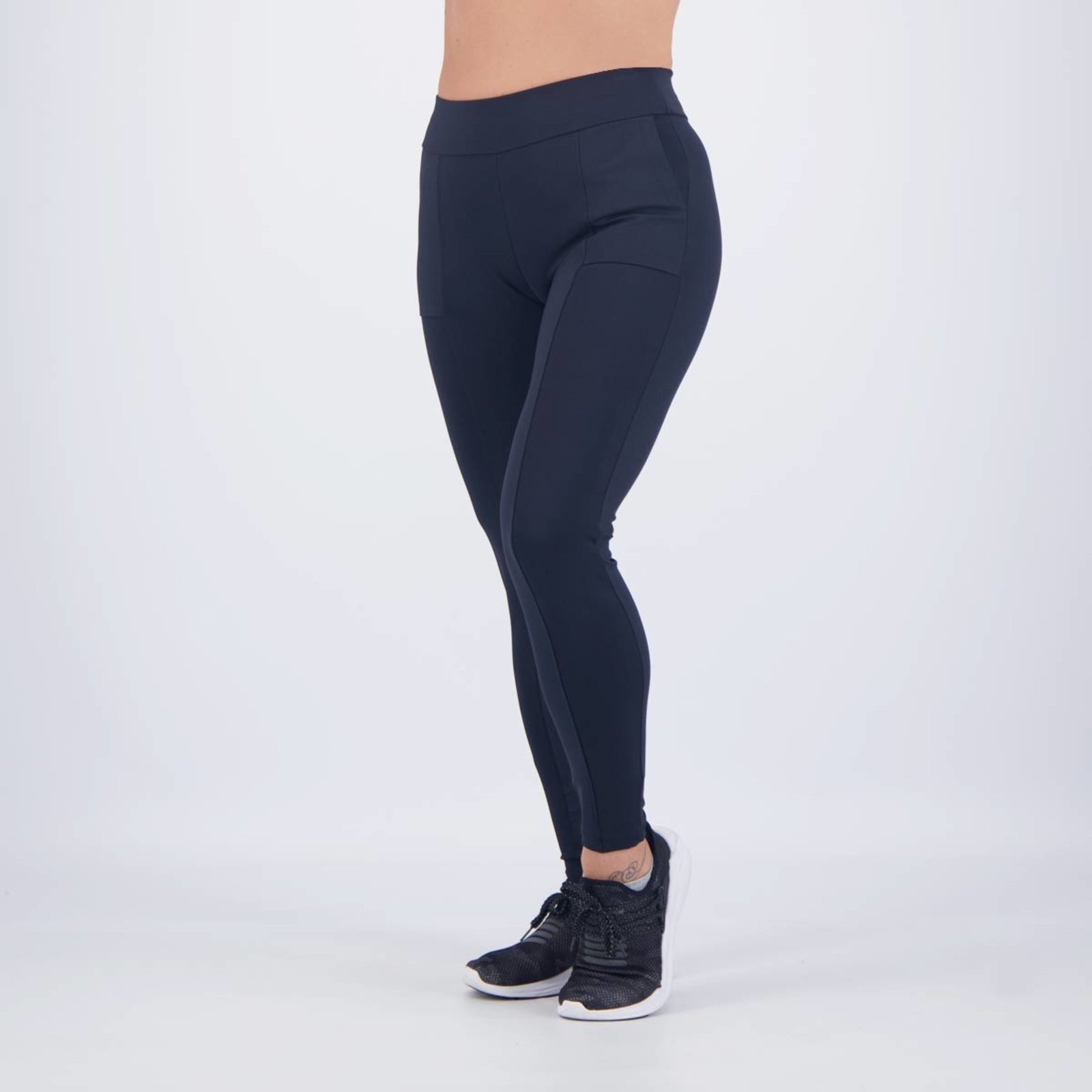 Calça Selene Montaria Com Bolso Feminina Preta