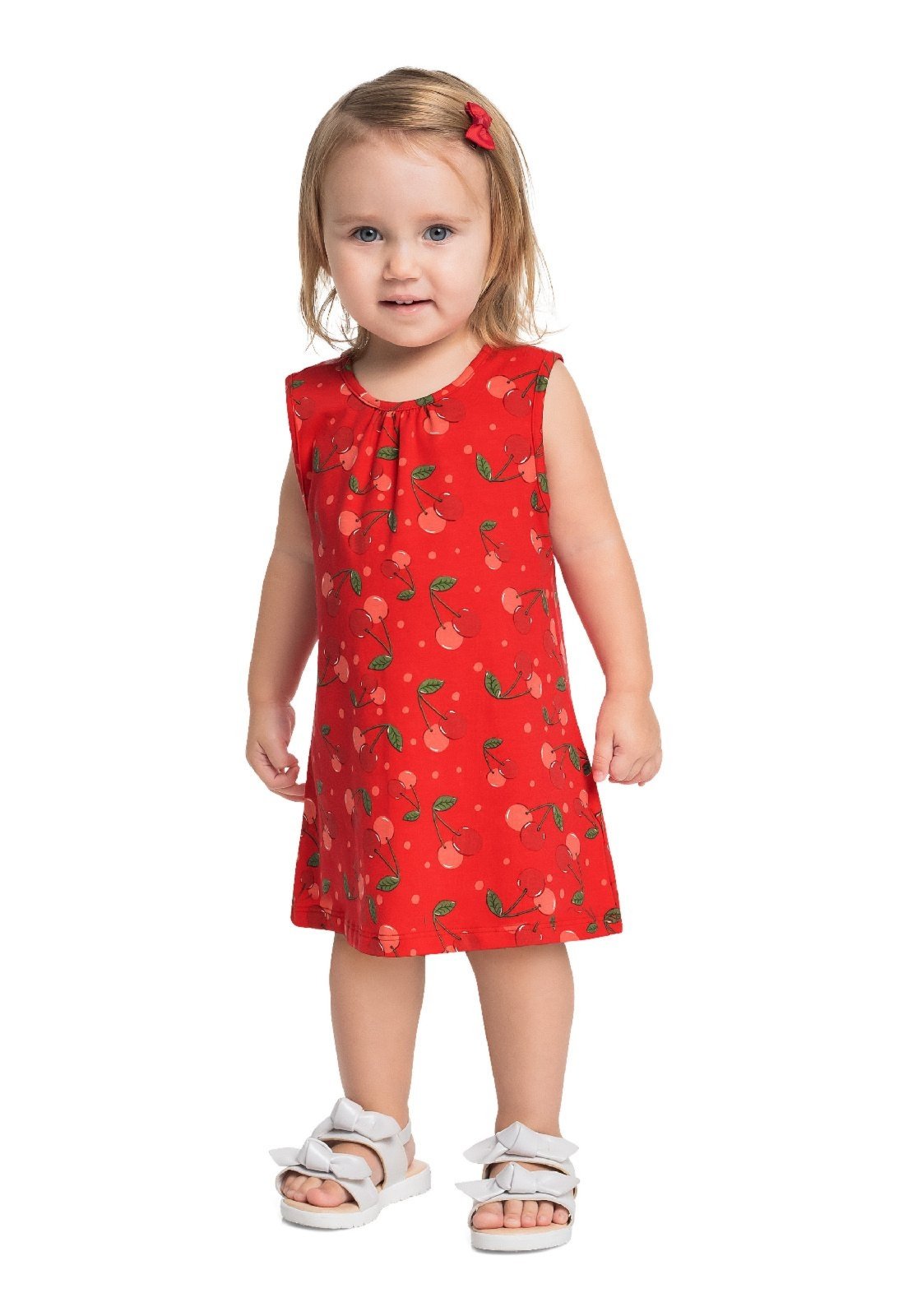 Infantil – Vestido Cerejinhas Bee Loop Vermelho
